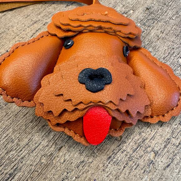 Goldendoodle Dog Bag Charm Poodle Purse Charm Dog lover Gift NEW FAST SHIP - Picture 4 of 8